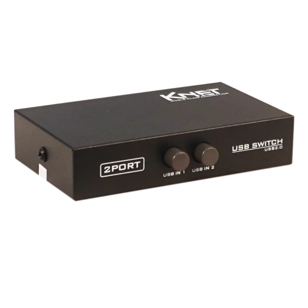 سوئیچ ۲ پورت USB دستی کی نت Knet K-S312