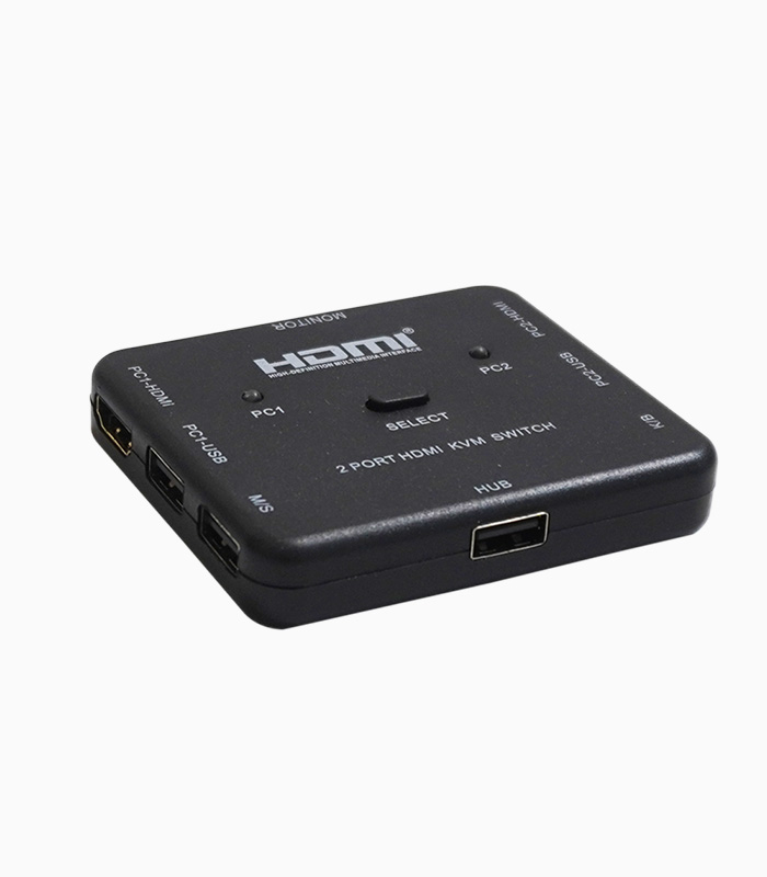 کی وی ام سوئیچ 2 پورت HDMI دستی وی نت V-K302